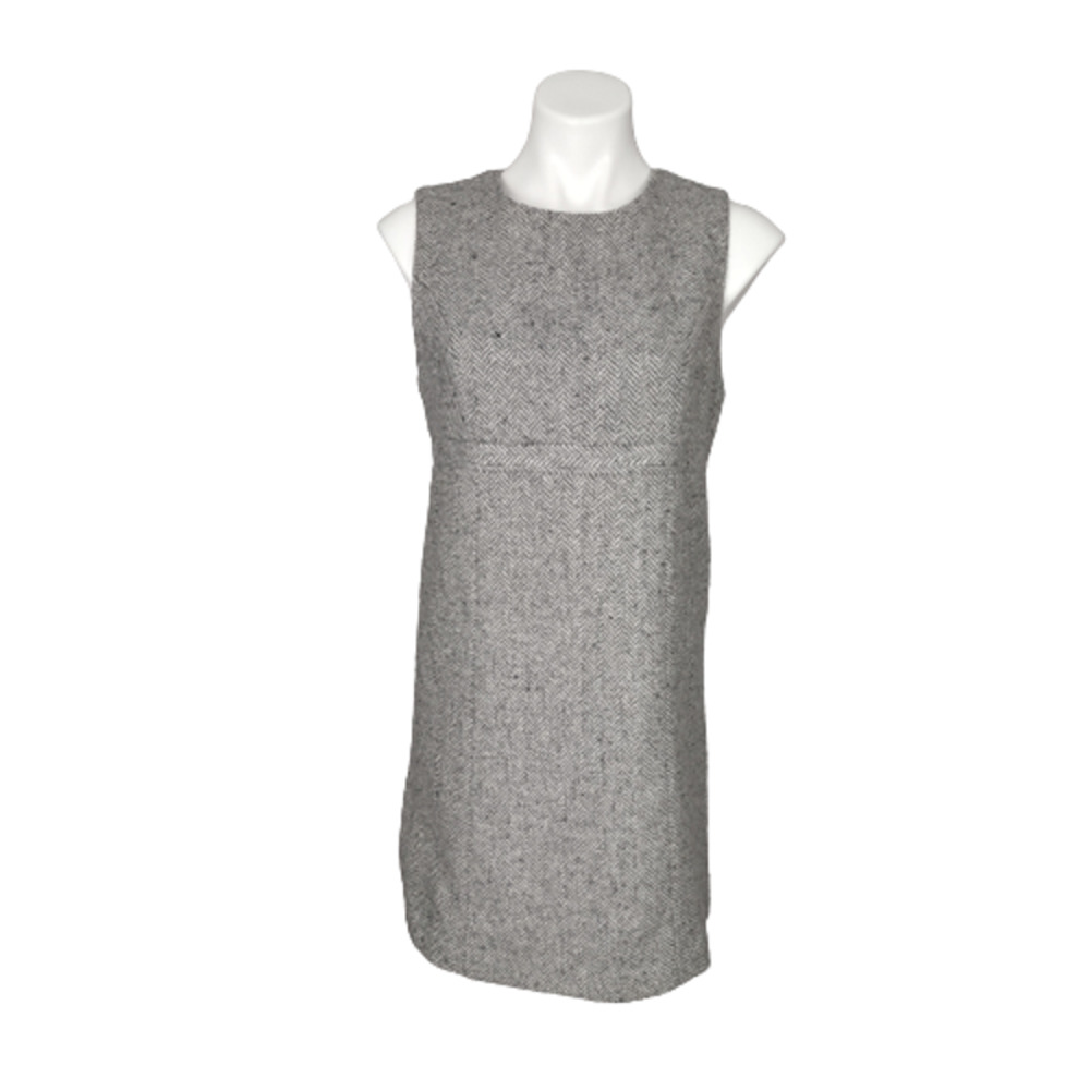 Abercrombie & Fitch Herringbone Wool Blend Sleeveless Sheath Dress Size Medium